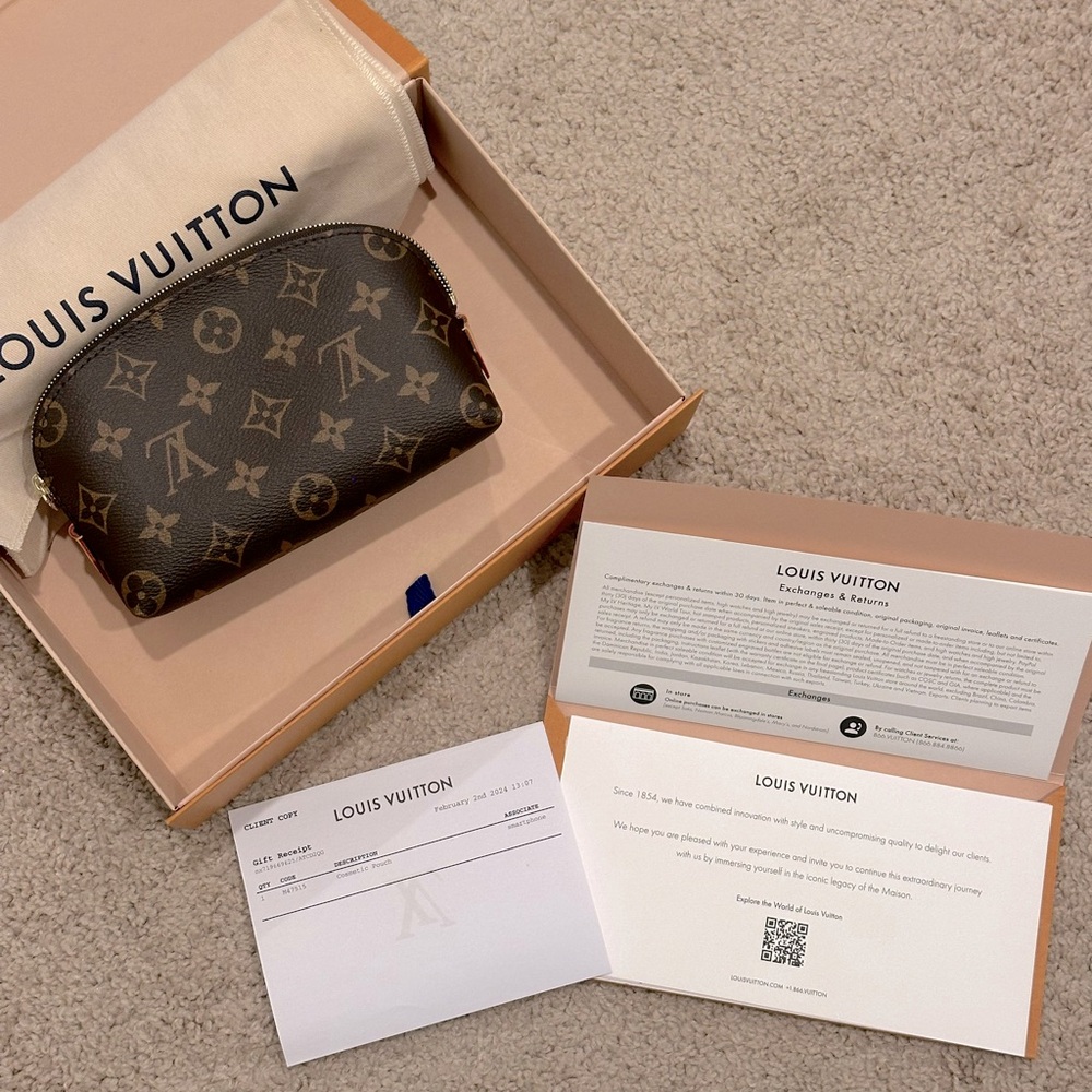 Authentic Louis Vuitton Cosmetic Pouch